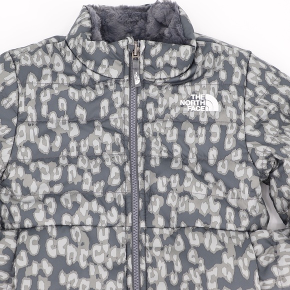 New The North Face Medium 10/12 Youth Girls Mossbud Swirl Jacket Grey - Picture 12 of 16
